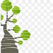 卡通创意春天小树-空若网 卡通创意春天小树-空若网