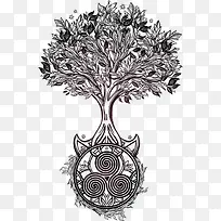 卡通树插画-空若网 卡通树插画-空若网