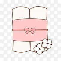 手绘粉色可爱棉花-空若网 手绘粉色可爱棉花-空若网