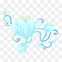 白色花朵彩绘花朵-空若网 白色花朵彩绘花朵-空若网