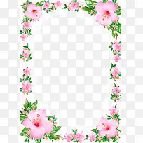 白色边框花朵框-空若网 白色边框花朵框-空若网