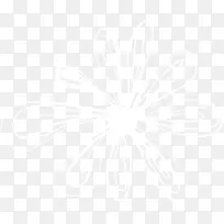 手绘白色线条花朵-空若网 手绘白色线条花朵-空若网