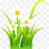 白色手绘可爱花朵-空若网 白色手绘可爱花朵-空若网