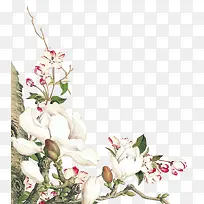 白色手绘花朵创意-空若网 白色手绘花朵创意-空若网