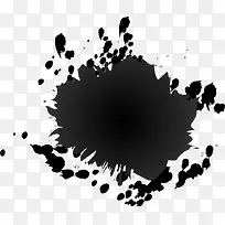 黑色墨迹墨点-空若网 黑色墨迹墨点-空若网