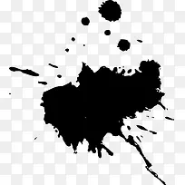 黑色墨迹墨点-空若网 黑色墨迹墨点-空若网