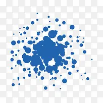 矢量蓝色墨点-空若网 矢量蓝色墨点-空若网