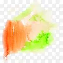 彩色黄绿色墨迹装饰-空若网 彩色黄绿色墨迹装饰-空若网