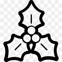 圣诞节槲寄生图标-空若网 圣诞节槲寄生图标-空若网