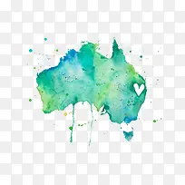 绿色水彩墨迹艺术图案-空若网 绿色水彩墨迹艺术图案-空若网