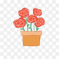 插画风格玫瑰花-空若网 插画风格玫瑰花-空若网