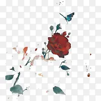 水彩玫瑰花-空若网 水彩玫瑰花-空若网