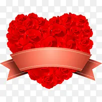 矢量手绘爱心玫瑰花-空若网 矢量手绘爱心玫瑰花-空若网