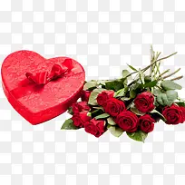 红色爱心礼盒玫瑰花-空若网 红色爱心礼盒玫瑰花-空若网
