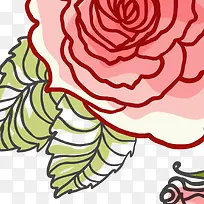 卡通手绘玫瑰花-空若网 卡通手绘玫瑰花-空若网