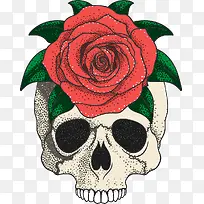 矢量手绘卡通骷髅-空若网 矢量手绘卡通骷髅-空若网