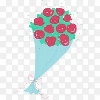 卡通手绘玫瑰花-空若网 卡通手绘玫瑰花-空若网