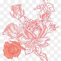 卡通手绘唯美玫瑰花-空若网 卡通手绘唯美玫瑰花-空若网