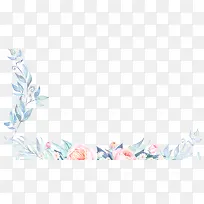 手绘玫瑰花边框背景-空若网 手绘玫瑰花边框背景-空若网