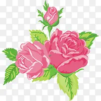 卡通手绘玫瑰花-空若网 卡通手绘玫瑰花-空若网