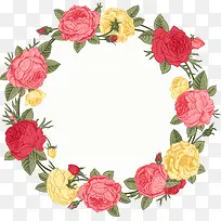 卡通手绘玫瑰花边框-空若网 卡通手绘玫瑰花边框-空若网