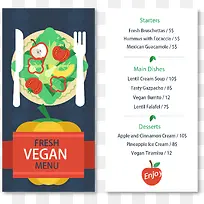 新鲜绿色蔬菜植物菜单-空若网 新鲜绿色蔬菜植物菜单-空若网