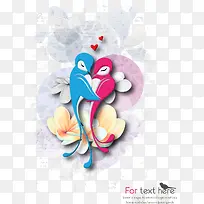 卡通爱情鸟-空若网 卡通爱情鸟-空若网