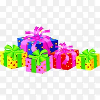 彩色方块礼盒装饰-空若网 彩色方块礼盒装饰-空若网