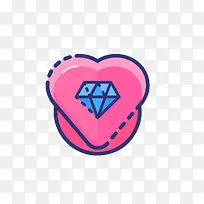 爱情钻石图标-空若网 爱情钻石图标-空若网