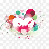 文案背景元素 心形 淡色背景-空若网 文案背景元素 心形 淡色背景-空若网