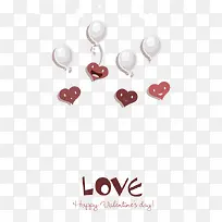 爱情气球英文字爱心形卡通-空若网 爱情气球英文字爱心形卡通-空若网