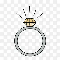 手绘卡通钻戒-空若网 手绘卡通钻戒-空若网