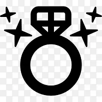 结婚戒指和钻石图标-空若网 结婚戒指和钻石图标-空若网