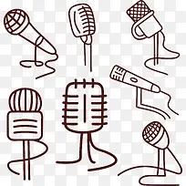 矢量麦克素材-空若网 矢量麦克素材-空若网