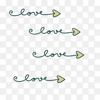 手绘情人箭集素材-空若网 手绘情人箭集素材-空若网