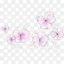 卡通手绘紫色花-空若网 卡通手绘紫色花-空若网