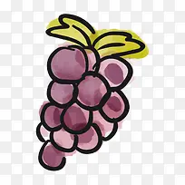 手绘葡萄-空若网 手绘葡萄-空若网