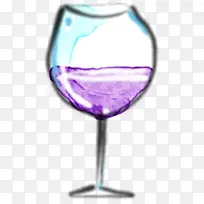 手绘葡萄酒杯创意-空若网 手绘葡萄酒杯创意-空若网