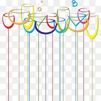 矢量创意酒杯-空若网 矢量创意酒杯-空若网