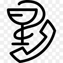 酒杯用电话图标-空若网 酒杯用电话图标-空若网