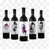 创意红酒瓶-空若网 创意红酒瓶-空若网