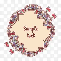矢量复古花边框-空若网 矢量复古花边框-空若网