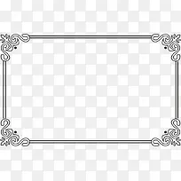 黑色创意复古花纹边框创意-空若网 黑色创意复古花纹边框创意-空若网