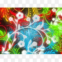 梦幻炫彩底纹背景-空若网 梦幻炫彩底纹背景-空若网