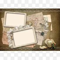 怀旧花纹背景-空若网 怀旧花纹背景-空若网