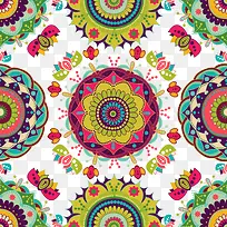 矢量彩色花纹-空若网 矢量彩色花纹-空若网