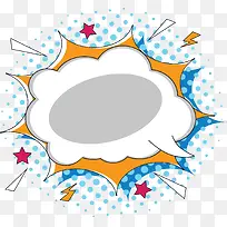 蓝色波点促销爆炸贴-空若网 蓝色波点促销爆炸贴-空若网