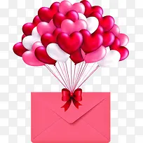 彩色温馨爱心气球-空若网 彩色温馨爱心气球-空若网