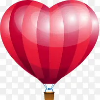 红色爱心气球-空若网 红色爱心气球-空若网