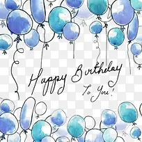 水彩气球-空若网 水彩气球-空若网